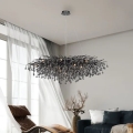 Paul Neuhaus 2031-18 - Ripplühter kaablil ICICLE 15xG9/40W/230V 75x150 cm must