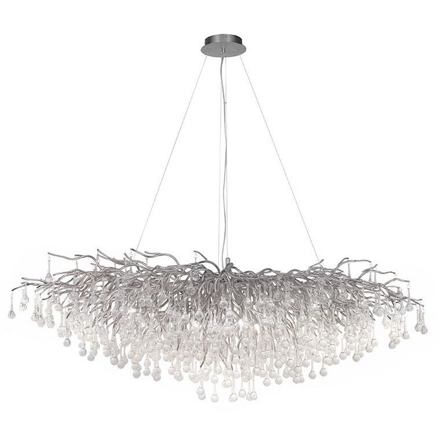 Paul Neuhaus 2031-55 - Lühter ICICLE 15xG9/40W/230V 75x150 cm läikiv kroom
