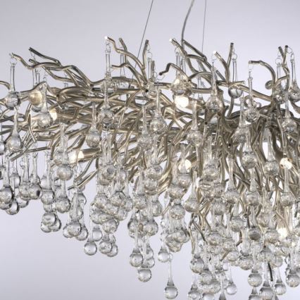 Paul Neuhaus 2031-55 - Lühter ICICLE 15xG9/40W/230V 75x150 cm läikiv kroom