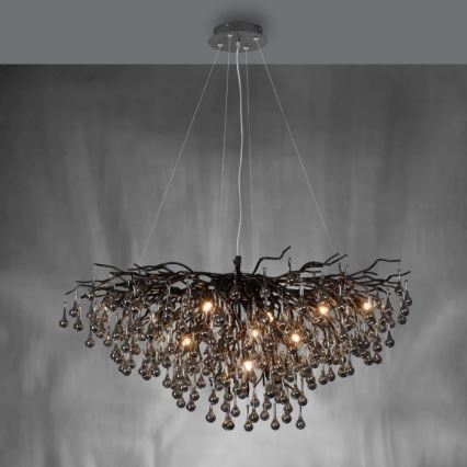 Paul Neuhaus 2192-18 - Laelühter kaabliga ICICLE 10xG9/40W/230V 50x100 cm must