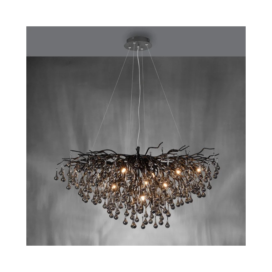 Paul Neuhaus 2192-18 - Laelühter kaabliga ICICLE 10xG9/40W/230V 50x100 cm must