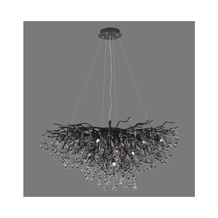 Paul Neuhaus 2192-18 - Laelühter kaabliga ICICLE 10xG9/40W/230V 50x100 cm must