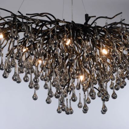 Paul Neuhaus 2192-18 - Laelühter kaabliga ICICLE 10xG9/40W/230V 50x100 cm must