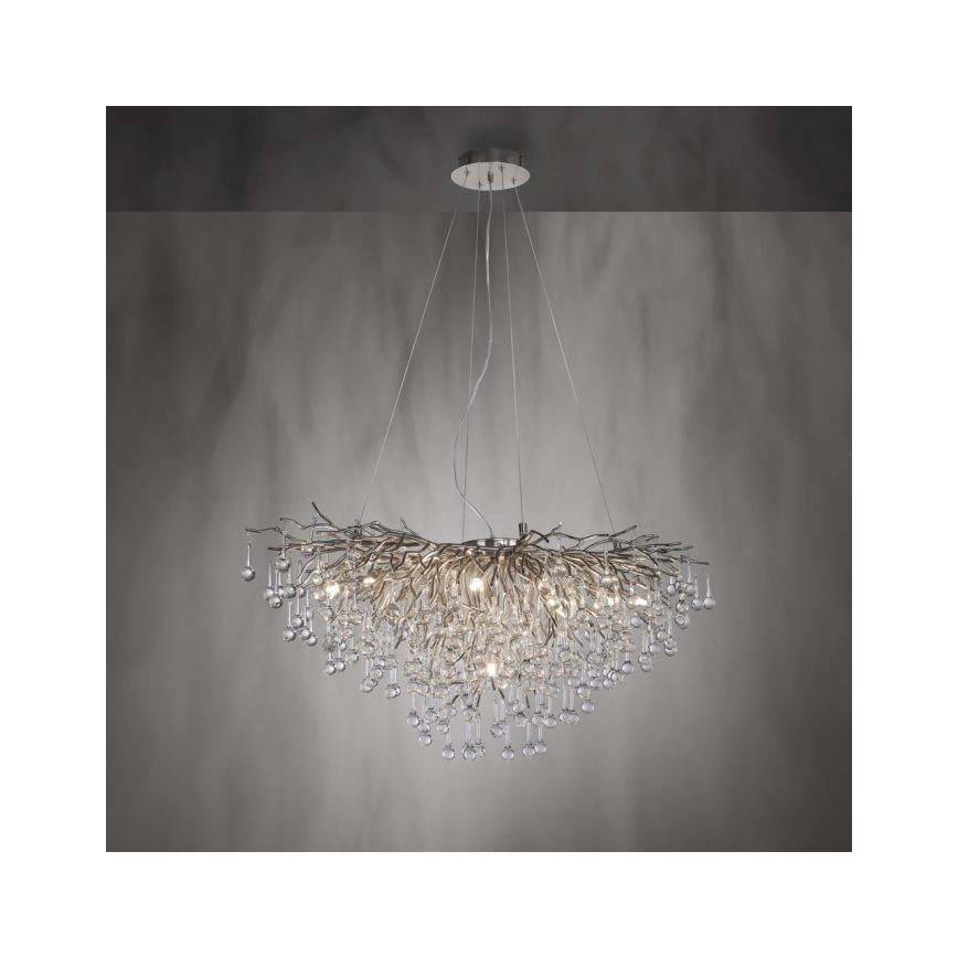 Paul Neuhaus 2192-55 - Lühter ICICLE 10xG9/40W/230V 50x100 cm läikiv kroom
