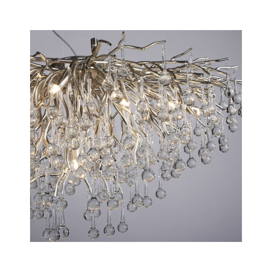 Paul Neuhaus 2192-55 - Lühter ICICLE 10xG9/40W/230V 50x100 cm läikiv kroom