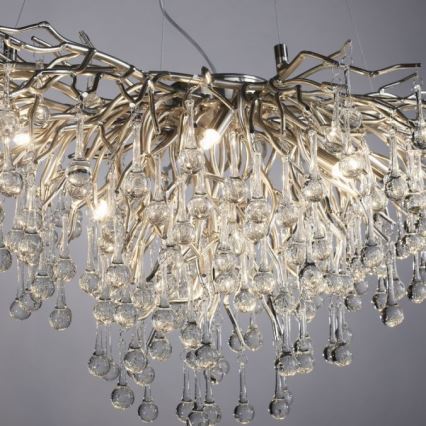Paul Neuhaus 2192-55 - Lühter ICICLE 10xG9/40W/230V 50x100 cm läikiv kroom