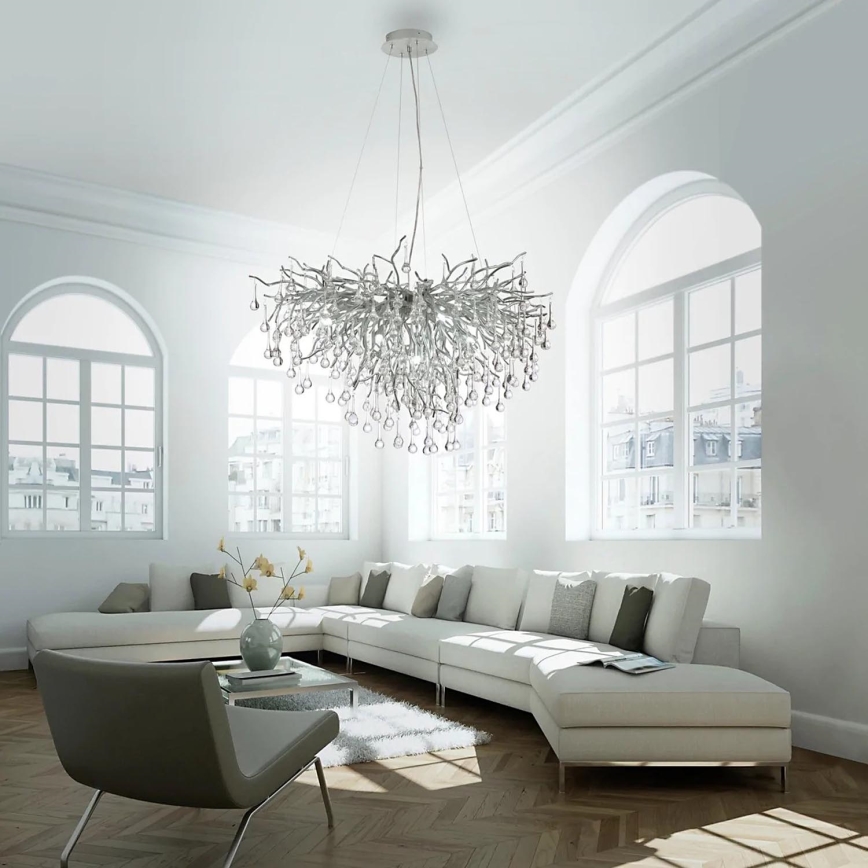 Paul Neuhaus 2192-55 - Lühter ICICLE 10xG9/40W/230V 50x100 cm läikiv kroom