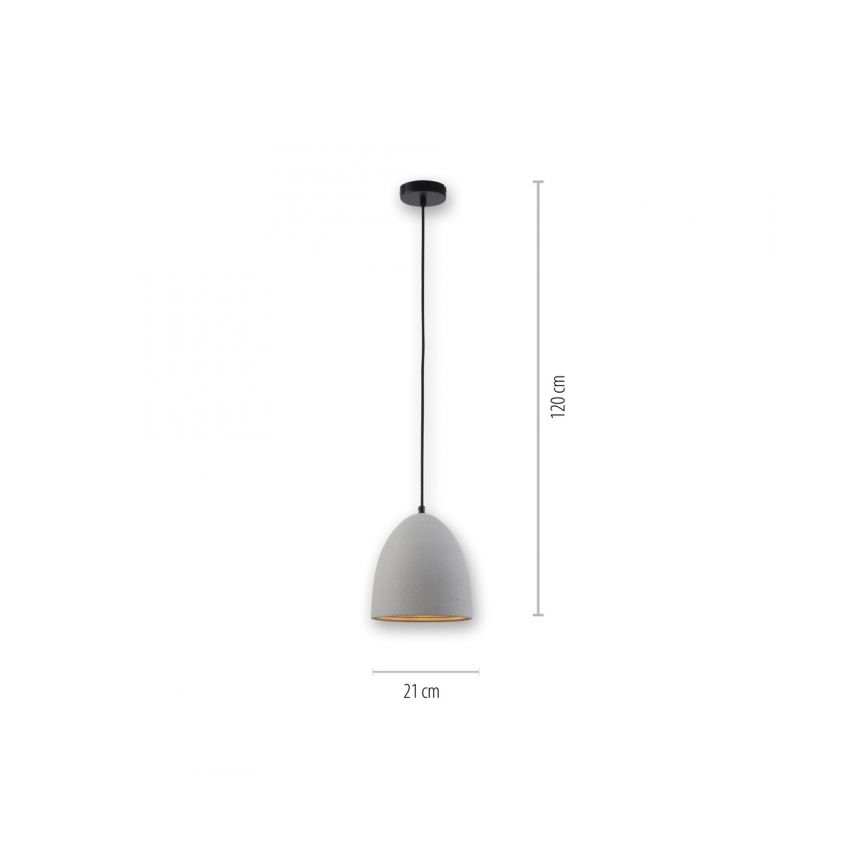 Paul Neuhaus 2231-22 - Lühter ETON 1xE27/40W/230V betoon