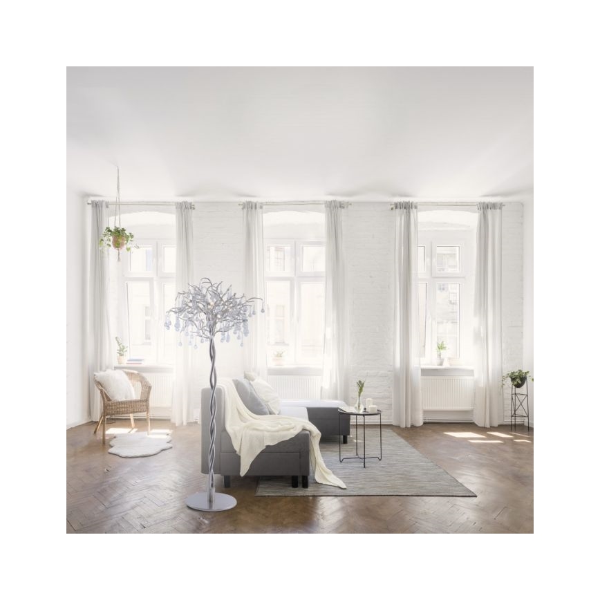 Paul Neuhaus 232-55 - Põrandalamp ICICLE 5xG9/40W230V läikiv kroom