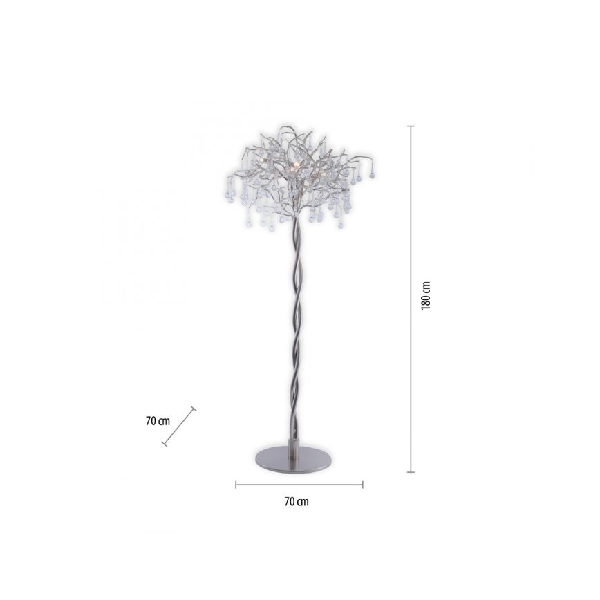 Paul Neuhaus 232-55 - Põrandalamp ICICLE 5xG9/40W230V läikiv kroom