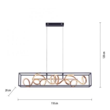 Paul Neuhaus 2416-18 - LED Hämardatav lühter SELINA 4xLED/10,2W/230V