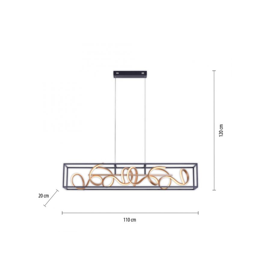 Paul Neuhaus 2416-18 - LED Hämardatav lühter SELINA 4xLED/10,2W/230V