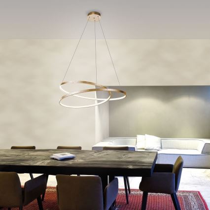 Paul Neuhaus 2472-12 - LED Hämardatav lühter ROMAN LED/30W/230V kuldne