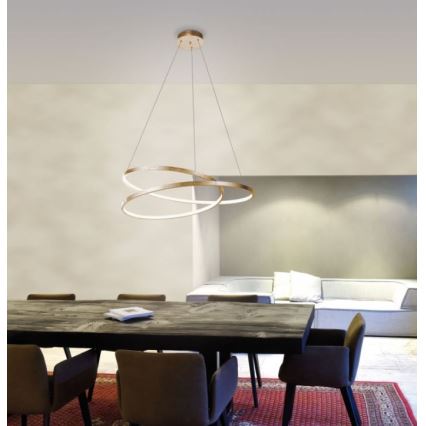 Paul Neuhaus 2474-12 - LED Hämardatav lühter ROMAN LED/40W/230V kuldne