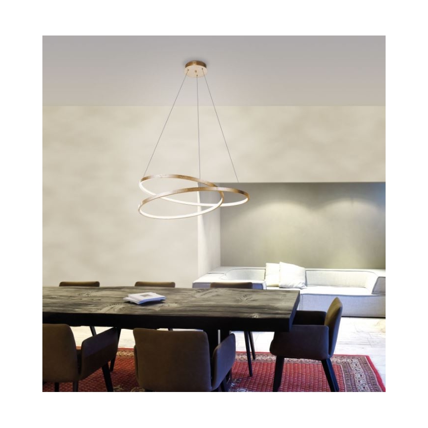 Paul Neuhaus 2474-12 - LED Hämardatav lühter ROMAN LED/40W/230V kuldne