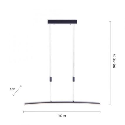 Paul Neuhaus 2530-13 - LED Hämardatav lühter JANINA LED/27W/230V