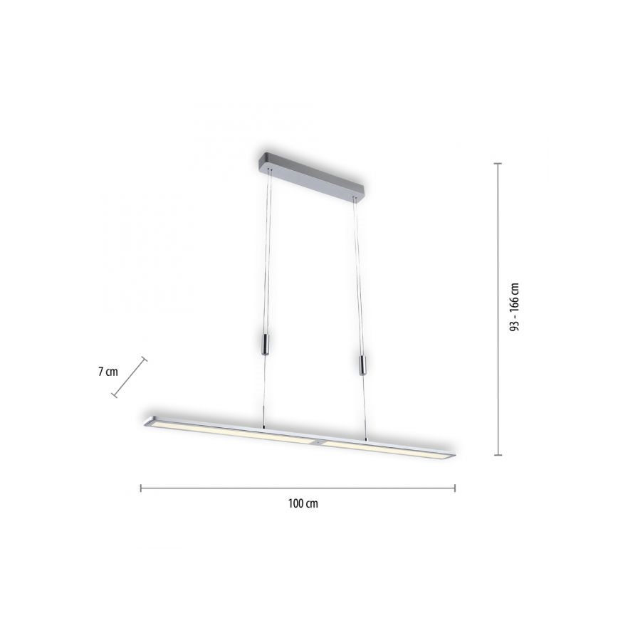 Paul Neuhaus 2565-95 - LED Hämardatav lühter anduriga NIKA LED/35W/230V