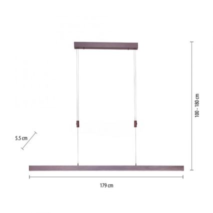 Paul Neuhaus 2568-24 - LED Hämardatav lühter ADRIANA LED/14W/230V 2700-5000K