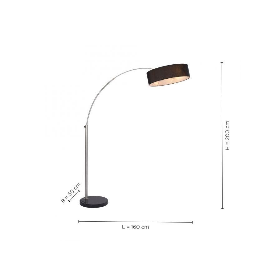 Paul Neuhaus 307-55 - Põrandalamp PETRO 3xE27/60W/230V