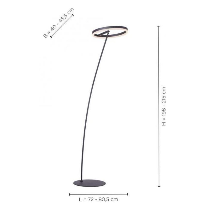 Paul Neuhaus 381-13 - LED Hämardatav põrandalamp TITUS LED/19,5W/230V