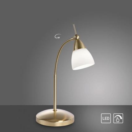 Paul Neuhaus 4001-60 - LED Hämardatav puutetundlik laualamp PINO 1xG9/3W/230V kuldne