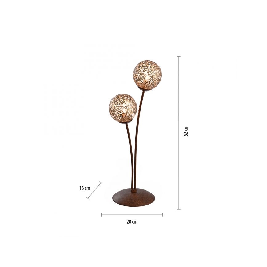 Paul Neuhaus 4032-48 - Laualamp GRETA 2xG9/40W/230V