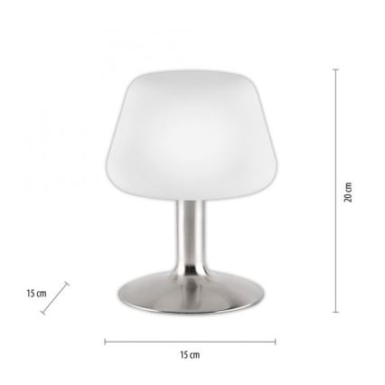 Paul Neuhaus 4078-55 -LED Hämardatav laualamp TILL 1xG9/3W/230V matt kroom