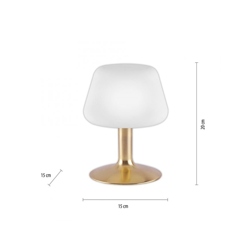 Paul Neuhaus 4078-60 - LED Hämardatav puutetundlik laualamp TILL 1xG9/3W/230V messing