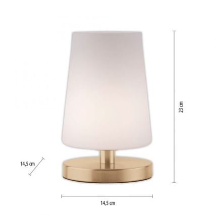Paul Neuhaus 4146-60 - LED Hämardatav puutetundlik laualamp SONJA 1xG9/3W/230V messing