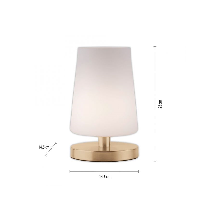 Paul Neuhaus 4146-60 - LED Hämardatav puutetundlik laualamp SONJA 1xG9/3W/230V messing
