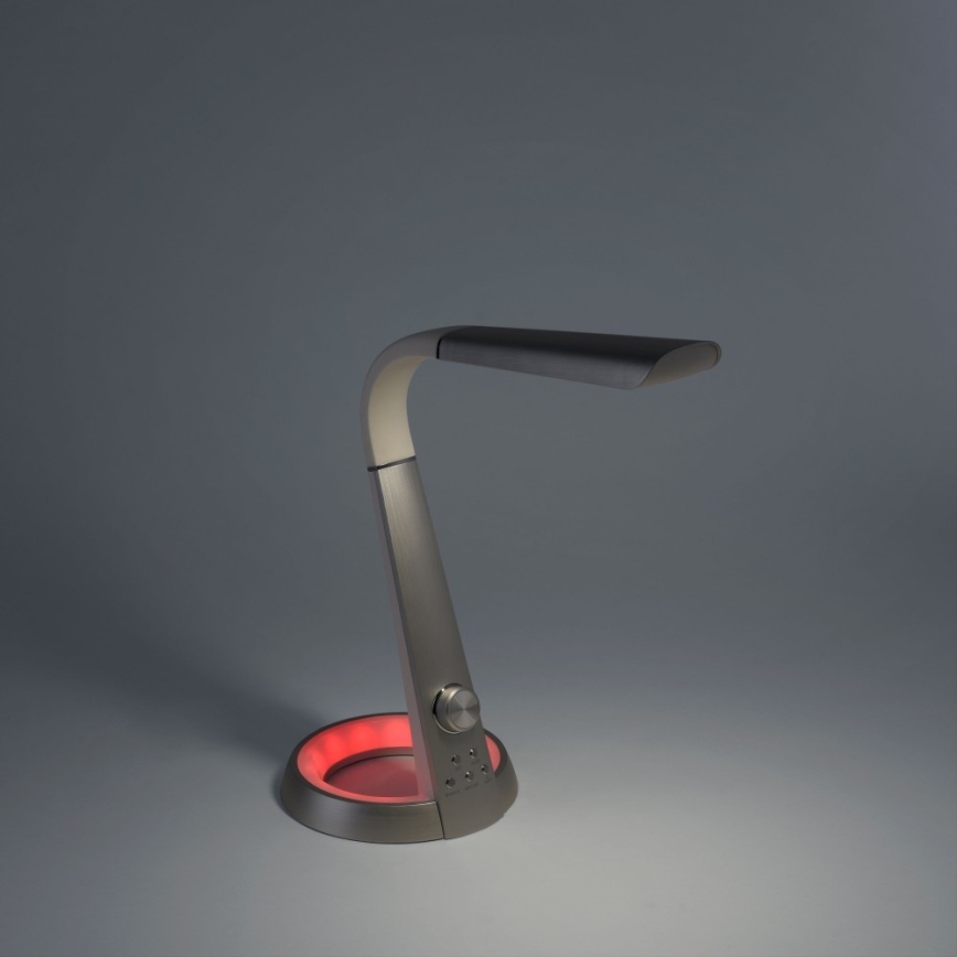 Paul Neuhaus 4591-95 - LED RGB Hämardatav laualamp BILL LED/5,7W/230V 3000-6500K USB + LED/1,6W matt kroom