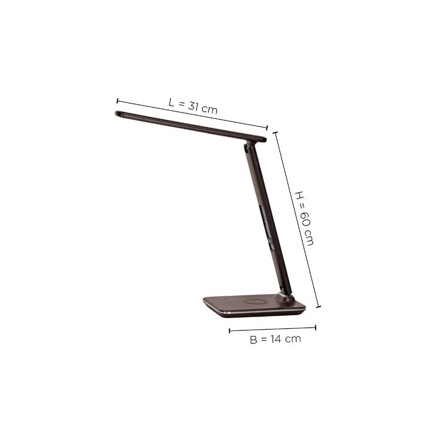 Paul Neuhaus 4595-23 - LED Hämardatav puutetundlik laualamp juhtmevaba laadimisega ADRIANO LED/5W/230V