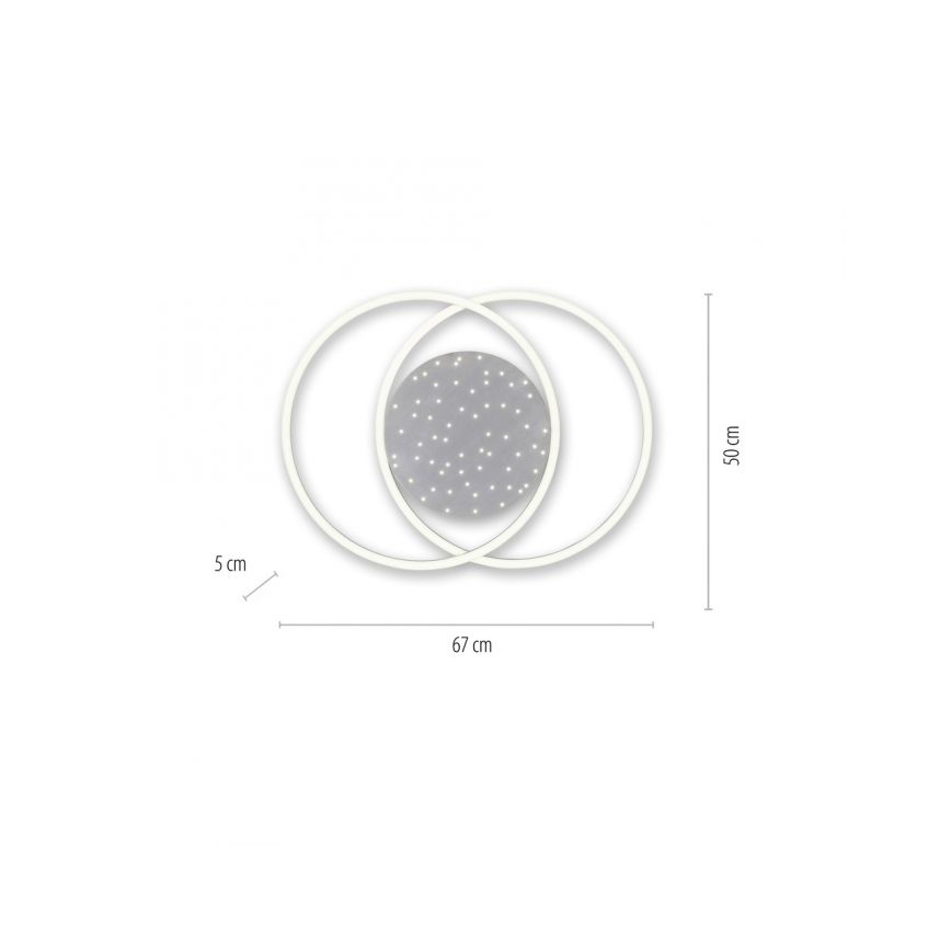 Paul Neuhaus 6025-55 - LED Hämardatav laevalgusti YUKI LED/48W/230V + pult