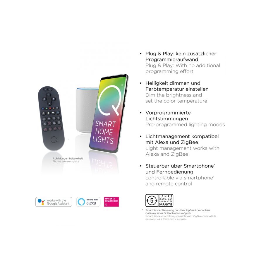 Paul Neuhaus 6071-18 - LED Hämardatav laevalgusti Q-PIATO LED/35W/230V d. 51 cm 2700-5000K Wi-Fi + kaugjuhtimispult