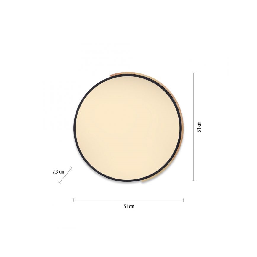Paul Neuhaus 6071-18 - LED Hämardatav laevalgusti Q-PIATO LED/35W/230V d. 51 cm 2700-5000K Wi-Fi + kaugjuhtimispult