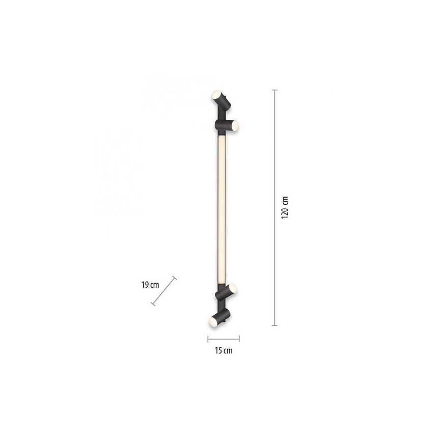 Paul Neuhaus 6121-13 - LED Hämardatav kohtvalgusti PURE 4xLED/4W/230V + LED/9W 2700-5000K + kaugjuhtimispult