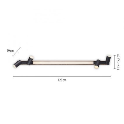 Paul Neuhaus 6121-79 - LED Hämardatav kohtvalgusti PURE 4xLED/4W/230V + LED/9W 2700-5000K + kaugjuhtimispult