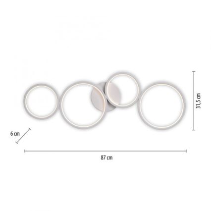 Paul Neuhaus 6183-16 - LED Hämardatav laevalgusti KIRINGE LED/26W/230V