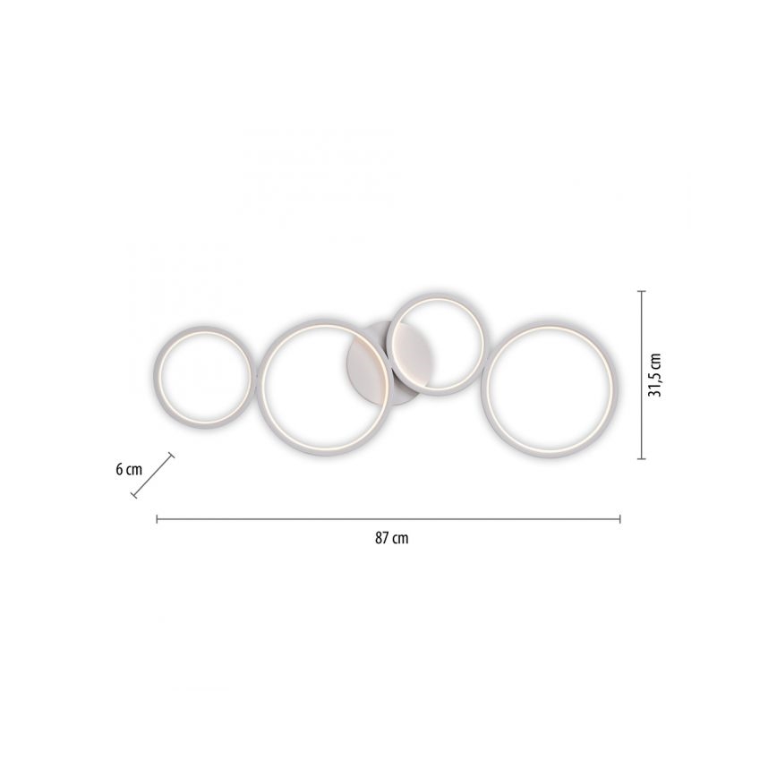 Paul Neuhaus 6183-16 - LED Hämardatav laevalgusti KIRINGE LED/26W/230V