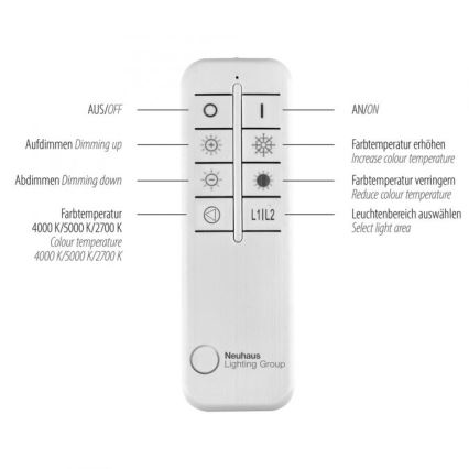 Paul Neuhaus 6233-55 - LED Hämardatav laevalgusti PAAN LED/45,5W/230V 2700-5000K + kaugjuhtimispult