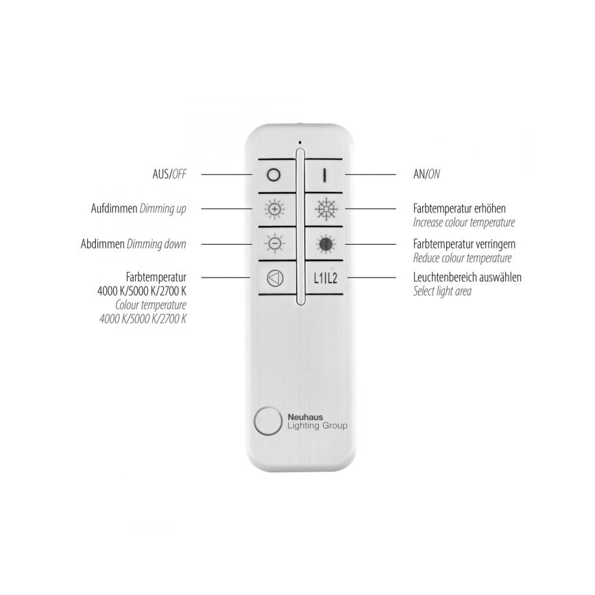 Paul Neuhaus 6233-55 - LED Hämardatav laevalgusti PAAN LED/45,5W/230V 2700-5000K + kaugjuhtimispult