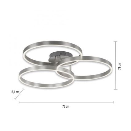 Paul Neuhaus 6233-55 - LED Hämardatav laevalgusti PAAN LED/45,5W/230V 2700-5000K + kaugjuhtimispult