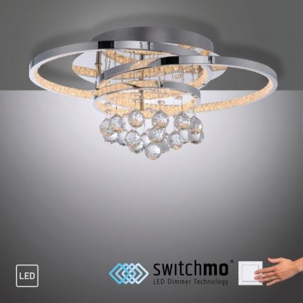 Paul Neuhaus 6267-17 - LED Hämardatav laevalgusti ROTAZO LED/32W/230V d. 45 cm läikiv kroom