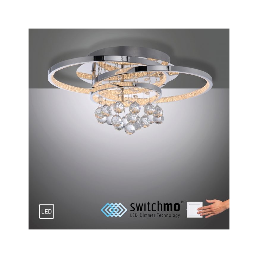 Paul Neuhaus 6267-17 - LED Hämardatav laevalgusti ROTAZO LED/32W/230V d. 45 cm läikiv kroom