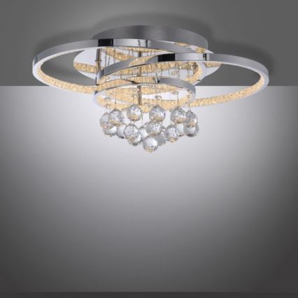 Paul Neuhaus 6267-17 - LED Hämardatav laevalgusti ROTAZO LED/32W/230V d. 45 cm läikiv kroom