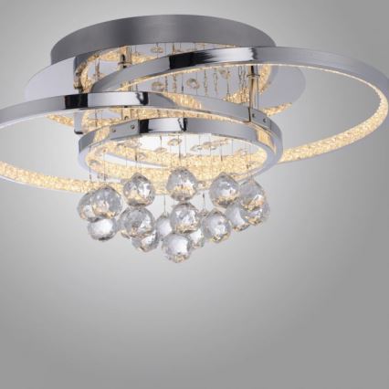 Paul Neuhaus 6267-17 - LED Hämardatav laevalgusti ROTAZO LED/32W/230V d. 45 cm läikiv kroom