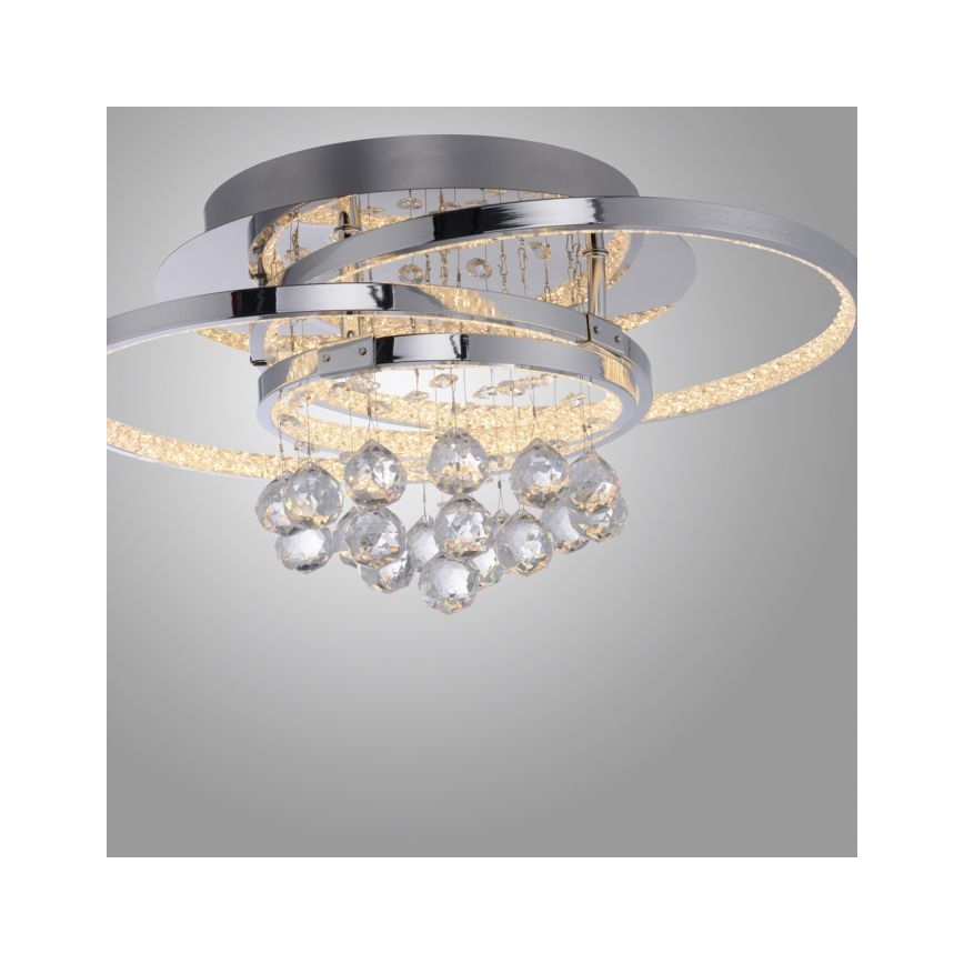 Paul Neuhaus 6267-17 - LED Hämardatav laevalgusti ROTAZO LED/32W/230V d. 45 cm läikiv kroom