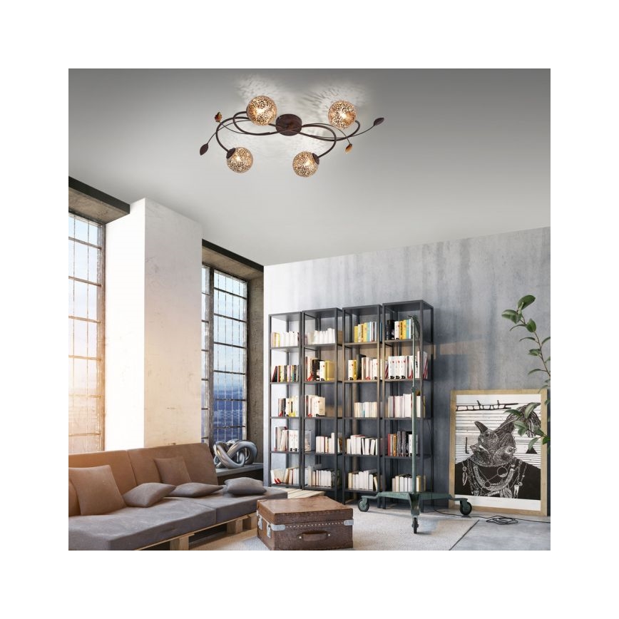 Paul Neuhaus 6395-48 - Kinnitatav lühter GRETA 4xG9/40W/230V