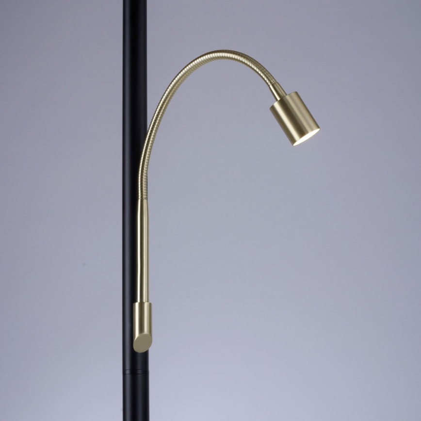 Paul Neuhaus 646-18- LED Hämardatav põrandalamp ROBIN 1xE27/40W/230V+LED/2,1W must