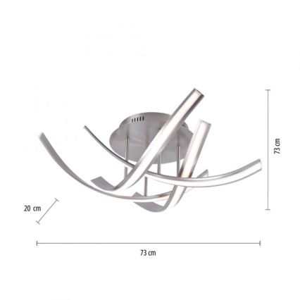 Paul Neuhaus 6474-55 - LED Hämardatav pinnale paigaldatav lühter LINDA 4xLED/7W/230V